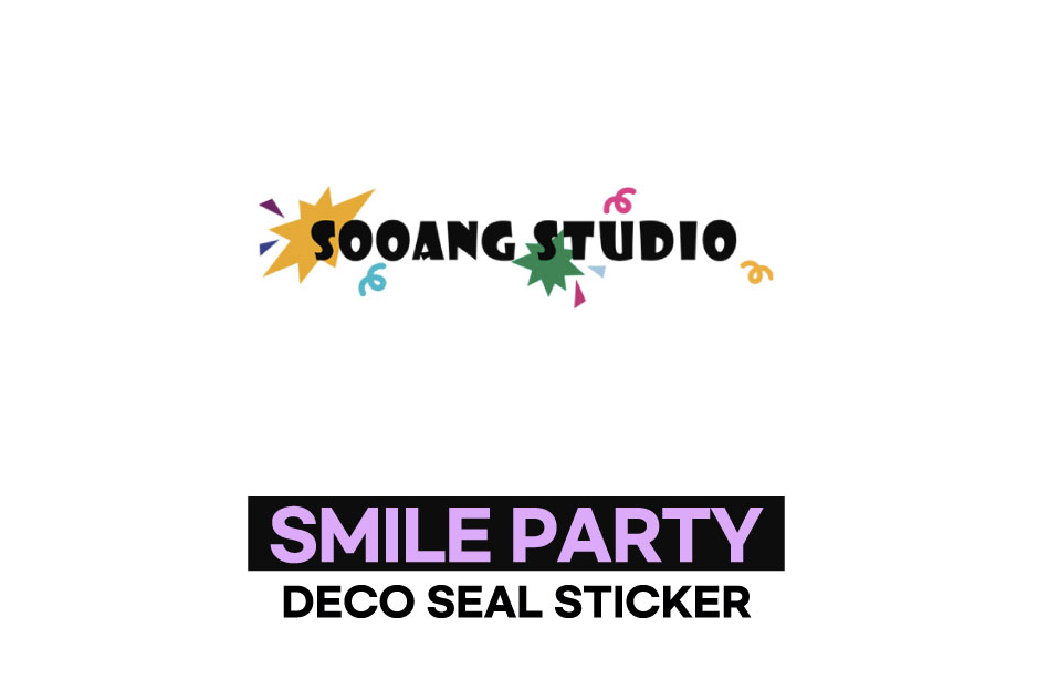 SOOANGSTUDIO Smile Party Deco Seal Sticker