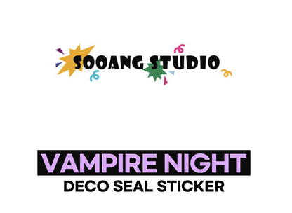SOOANGSTUDIO Vampire Night Deco seal sticker