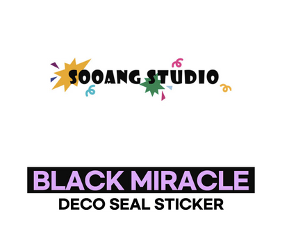 SOOANGSTUDIO Black Miracle Deco seal sticker