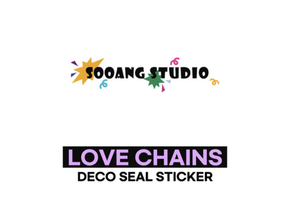 SOOANGSTUDIO Love Chains Deco seal sticker, 3 colors