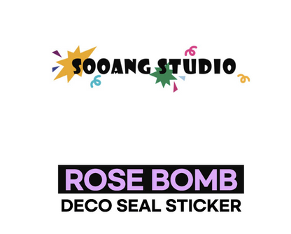 SOOANGSTUDIO Rose bomb Deco seal sticker