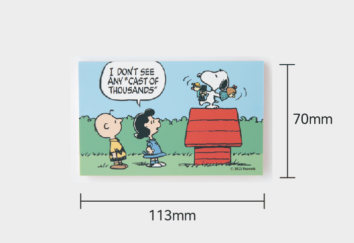 Peanuts memo pad, 4 style