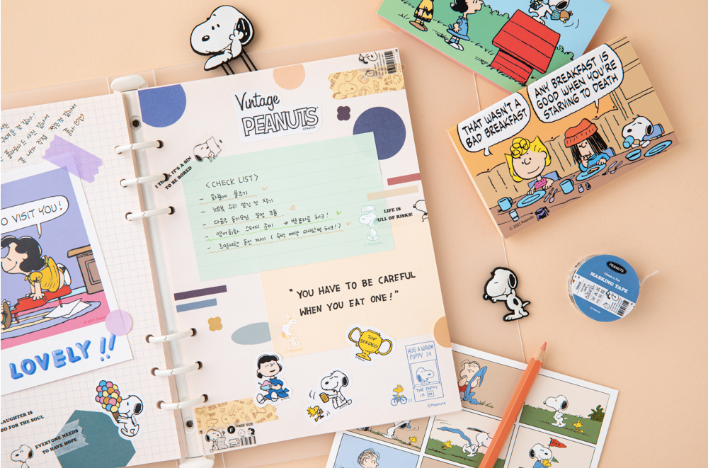 Peanuts memo pad, 4 style