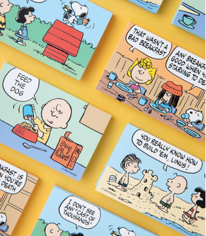 Peanuts memo pad, 4 style