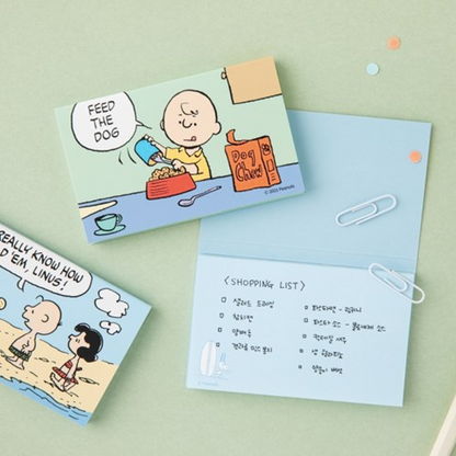 Peanuts memo pad, 4 style