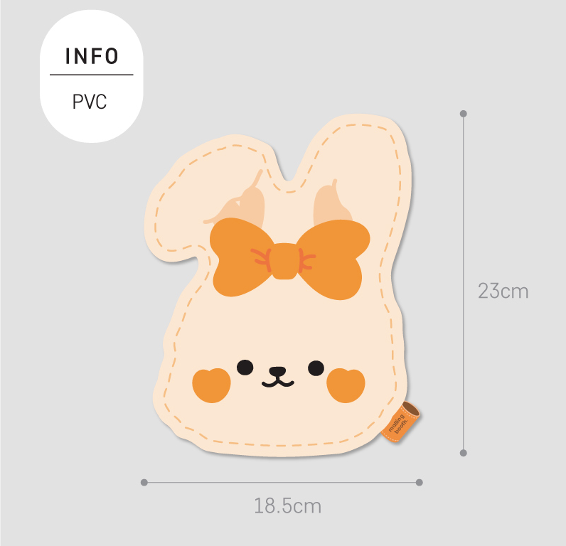 MALLING BOOTH Hato Mouse pad, Rabbit Hato