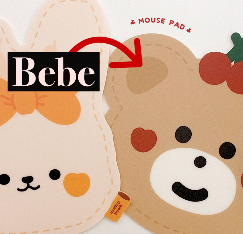 MALLING BOOTH Bebe Mouse pad, Bear Bebe
