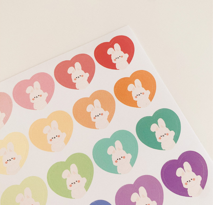 MALLING BOOTH Heart Hato Removable Sticker