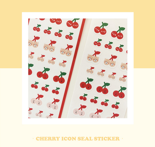 MALLING BOOTH Cherry glossy seal sticker
