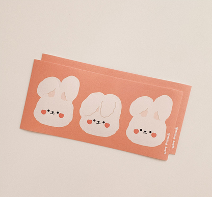 MALLING BOOTH Hato rabbit Removable Sticker