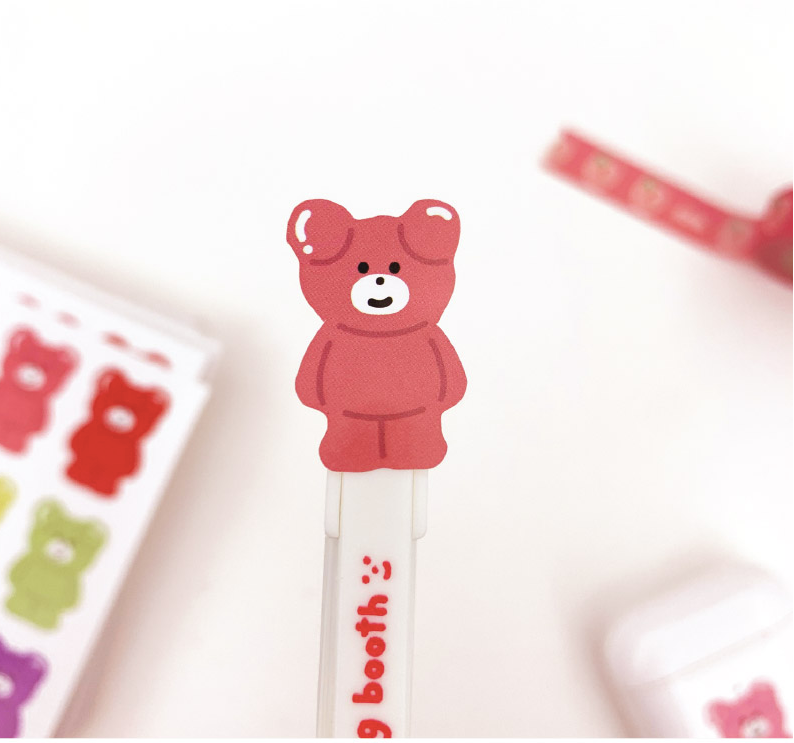 MALLING BOOTH Color Bebe bear Removable Sticker