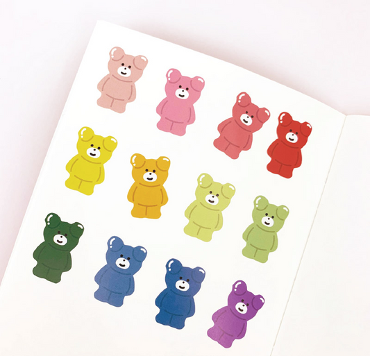 MALLING BOOTH Color Bebe bear Removable Sticker