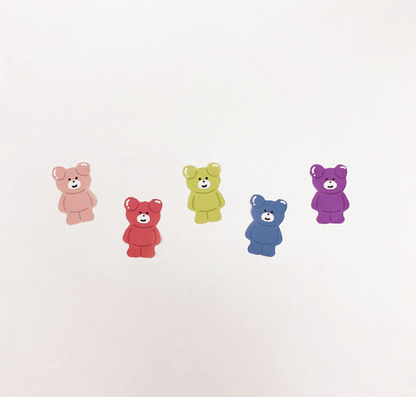 MALLING BOOTH Color Bebe bear Removable Sticker