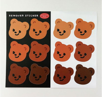 PUREUREUM DESIGN Cupid bear Face Sticker