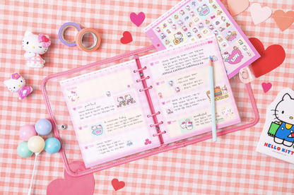 SANRIO Retro 6-hole planner, 2 Styles