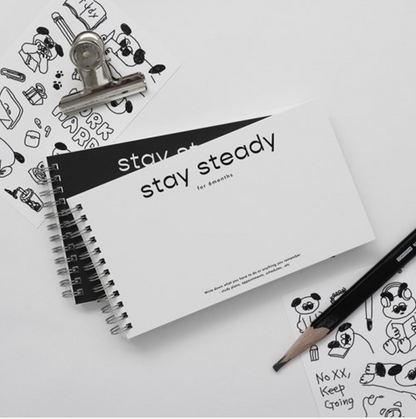 Be on D stay steady Study Planner[6 months, 1 sticker], 6 colors