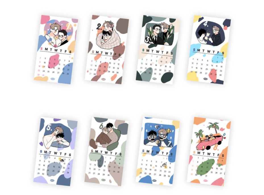 [Proxy order] RUNWAY HIT Limited Official Goods Mini Calendar