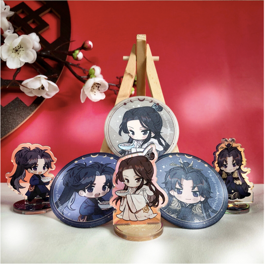 [Vietnam Merch] The Husky and His White Cat Shizun Standee and Badge SET