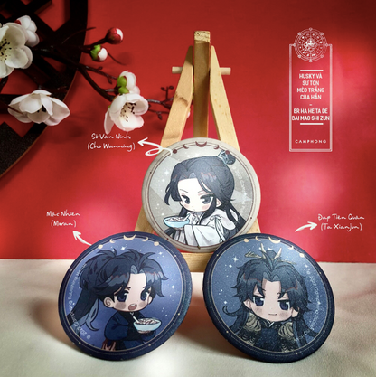 [Vietnam Merch] The Husky and His White Cat Shizun Standee and Badge SET