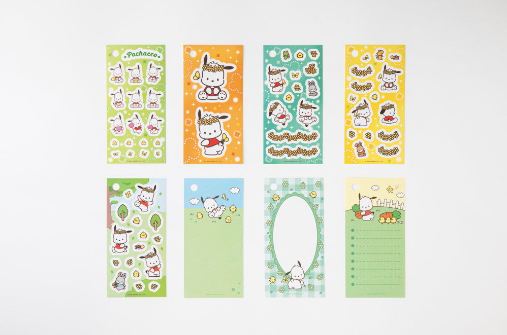 SANRIO Ring Note Sticker Pack, 6 Styles