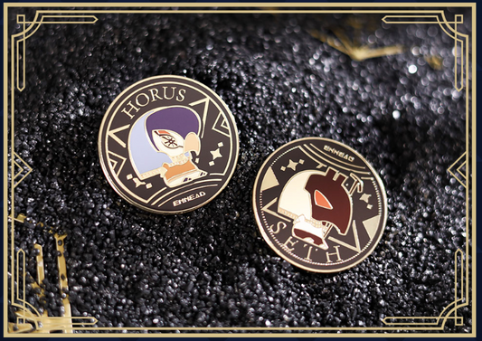 [Pre-sale start] ENNEAD Metal Badge 2 types HORUS SETH, Official Merchandise