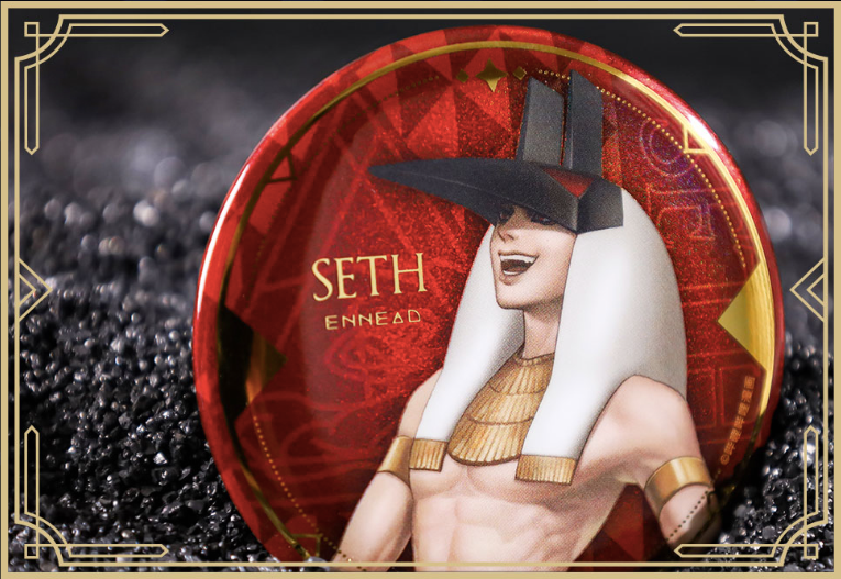 [Pre-sale start] ENNEAD Tin Badge 2 types HORUS SETH, Official Merchandise