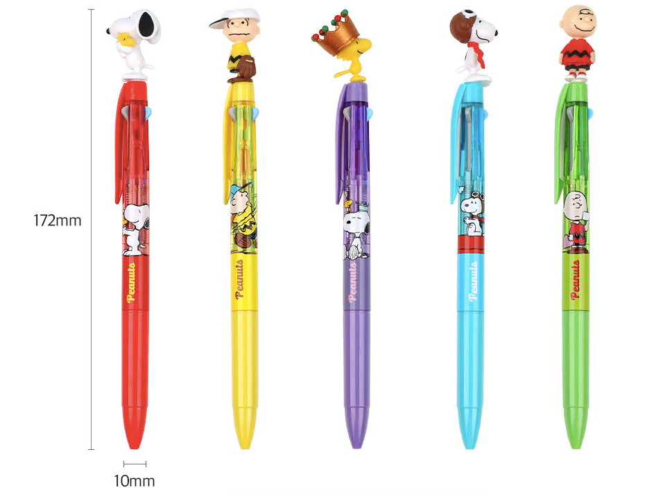 Peanuts 3 Colors Ballpoint Pen, Snoopy Pen