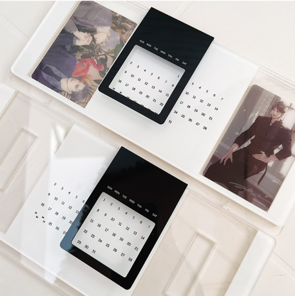 Acrylic Calendar with Photo card For every year, Decorate with your photo card!
