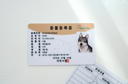 Author Jiyeon : [Wolf in the House] Animal ID Cards