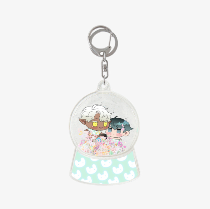 DEAR DOOR Snowball Keychain (made to order)