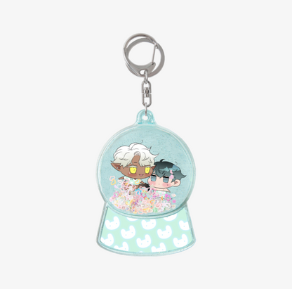 DEAR DOOR Snowball Keychain (made to order)