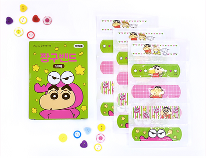 Ver.2 Crayon Shin Chan Band-Aid 50pcs, Adhesive Bandages