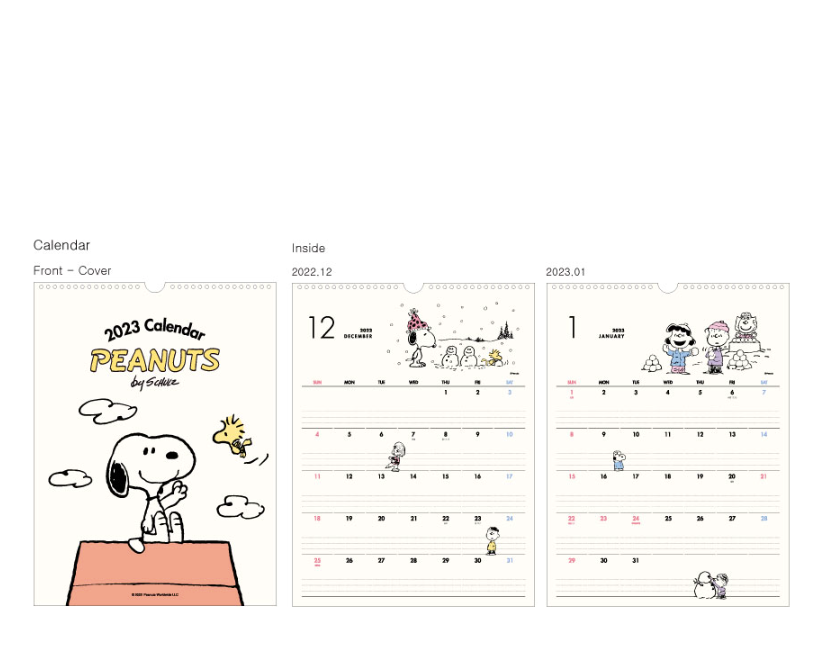 2023 Peanuts Wall Calendar(limited quantity)