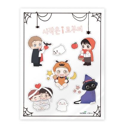 Starts from Baby Official Goods Half Cutting Sticker 3 sheets, Raising a Child and Falling in Love