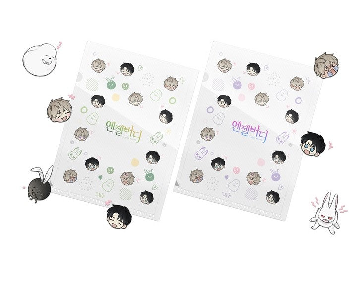 Angel Buddy Official Goods L-Holder and Sticker Set