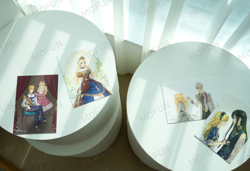 Who made me a princess(One day I became a princess) : A5 Illustration Artboards Set + 3 postcards