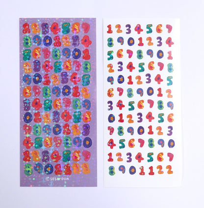 SOSOROUN Numbers Seal Sticker