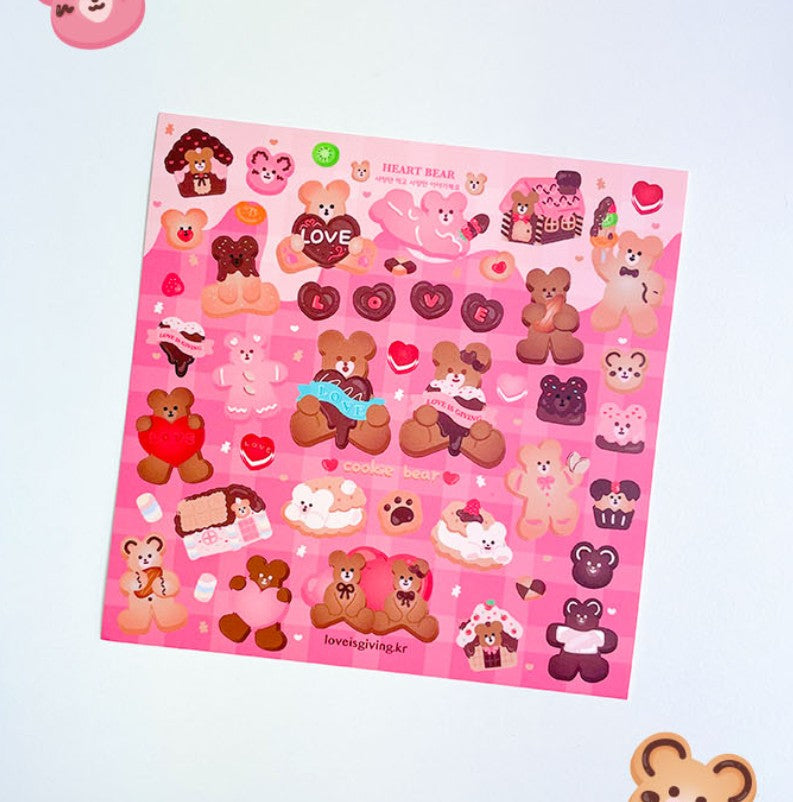Cookie Bear sticker (2ea)