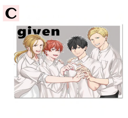 GIVEN Illustrations Fabric Wall Poster A-G