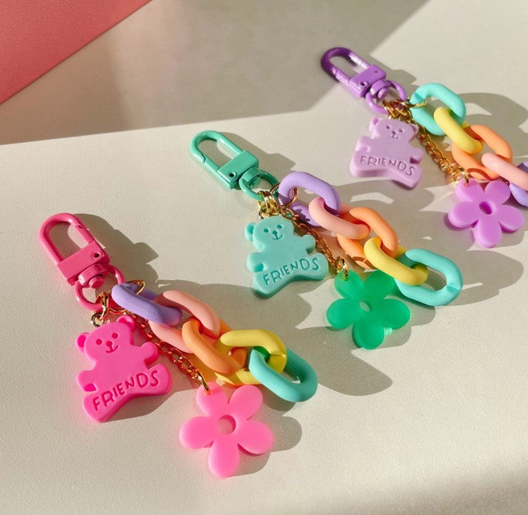 Bear Chain Airpods Keyring 3 Types, Bear Airpods Key Cain