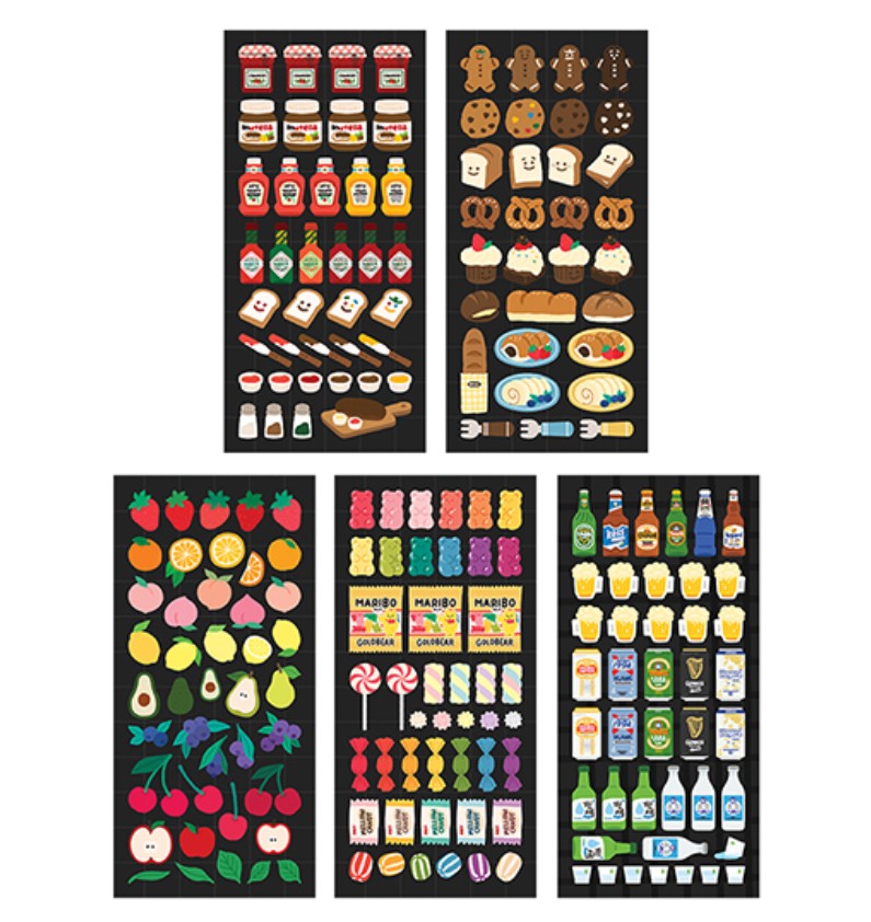 STUDIO FONDUE Food & Beverage 5 Stickers Pack