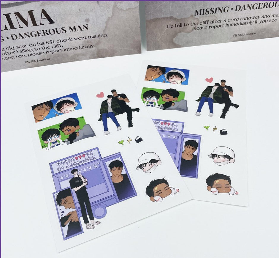 'Radio Storm' Missing Poster + Sticker set