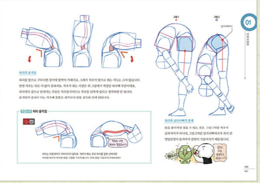 RockHe Kim's ANATOMY DRAWING CLASS, Anatomy drawing lesson book nemo