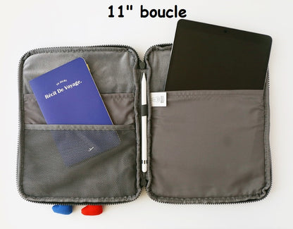 [ROMANE] Brunch Brother PomPom iPad, 11", 13", 15" Sleeves, Laptop Sleeve, iPad Case 11inch, 13inch, 15inch Pouch