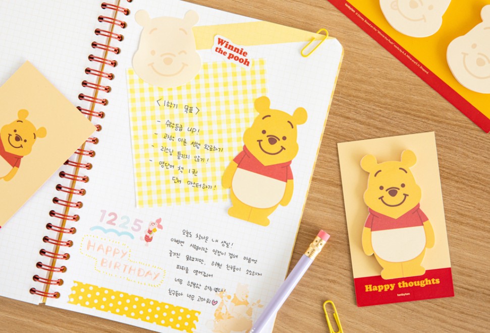 Winnie The Pooh Sticky Notes Memo pad, Disney Memo pad – nemo it store