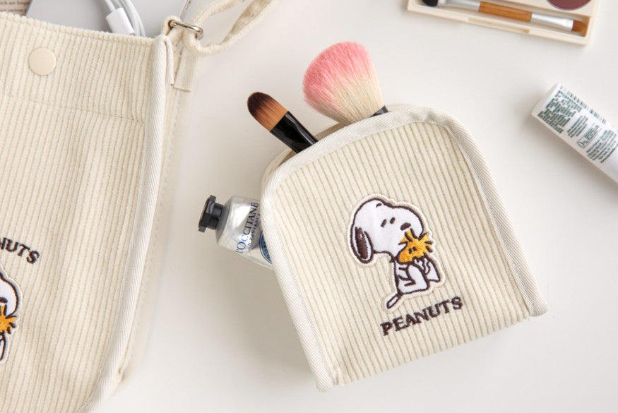 Peanuts Multi Pouch, Snoopy cosmetic pouch, 2 colors