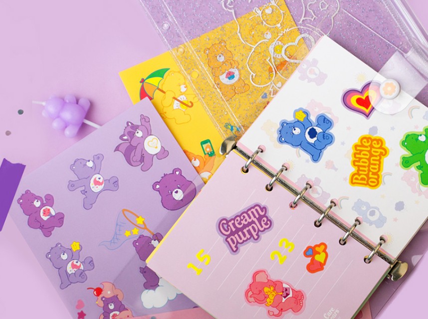 Care Bears Removable Stickers 7 types, Decal, Planner Deco Sticker