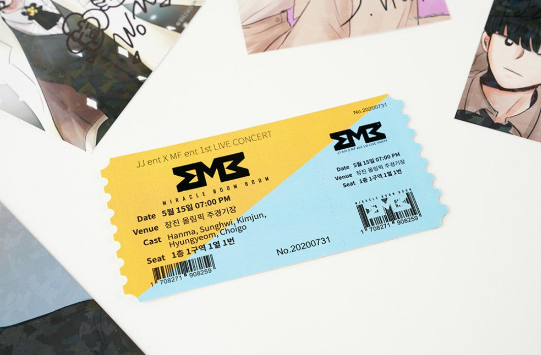 Nam Fan Manhwa(A Male Fan) Official Goods 2021 Concert Ticket & Postcard Set