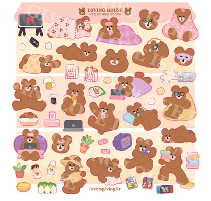 [out of stock] Hobby Bear sticker (2ea)