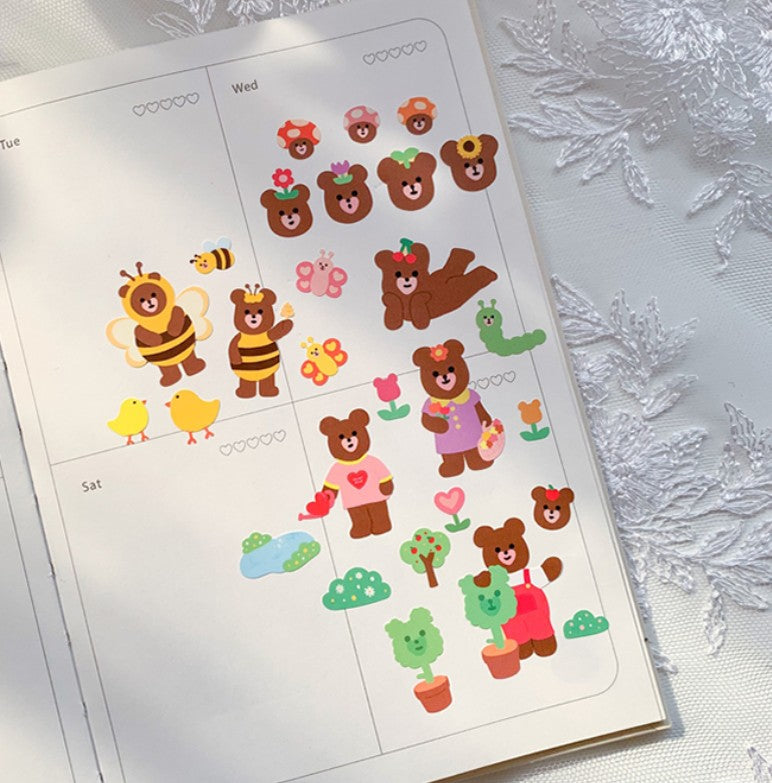 Spring Bear sticker (2ea)